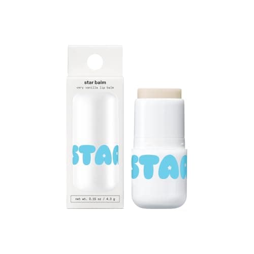 Starface Star Balm™ Very Vanilla, Hydrating Lip Moisturizer with Shea Butter, Cocoa Butter, and Coconut Oil, Dreamy Vanilla Flavor, (0.15 oz)