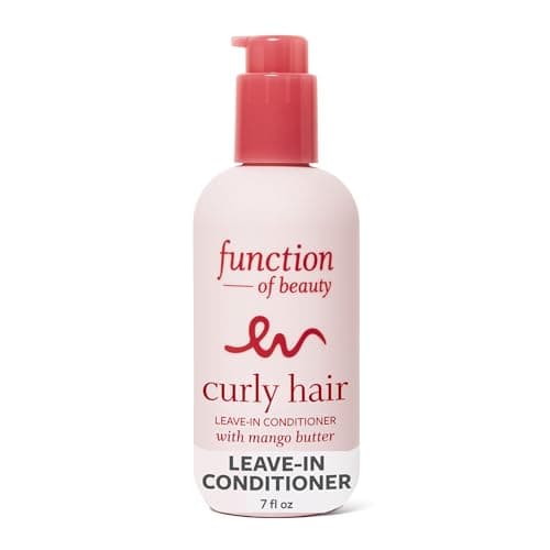 Function of Beauty Curly Leave In Hair Conditioner - Anti-Frizz Leave In Conditioner Treatment for Natural Curls & Bounce - Curl Enchancing, Hydrating & Moisturizing - Dry & Dull Hair Care Products