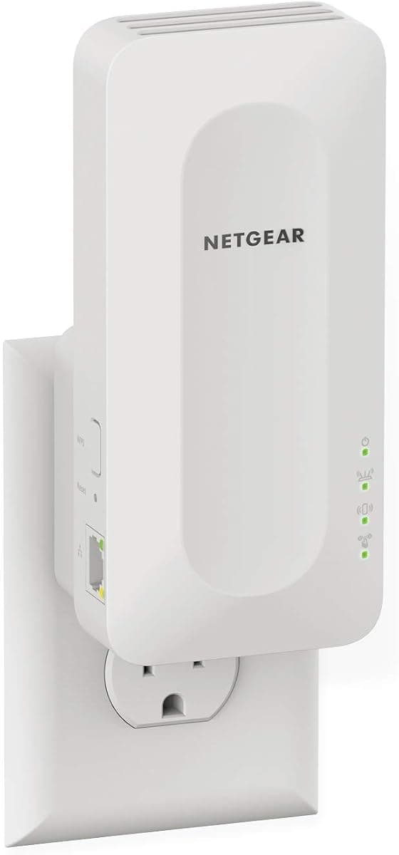 NETGEAR EAX15-100NAR AX1800 Dual-Band WiFi 6 Mesh Extender Wall Plug - Certified Refurbished