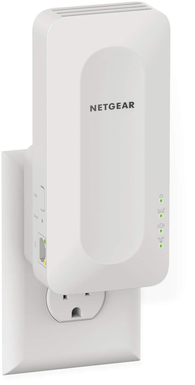 NETGEAR EAX15-100NAR AX1800 Dual-Band WiFi 6 Mesh Extender Wall Plug - Certified Refurbished
