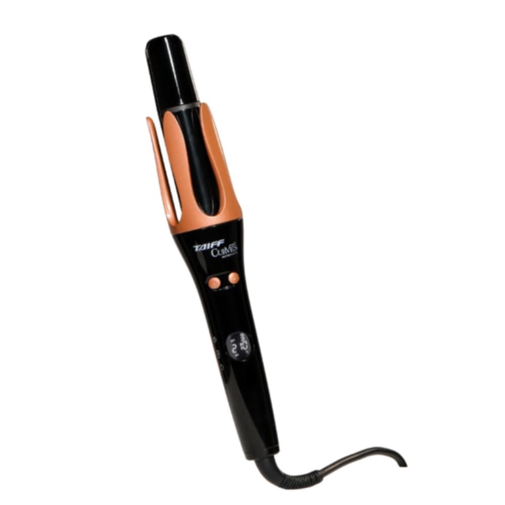 Taiff Automatic Curling Iron | 1¼" Rotating Barrel with Ion Technology | PTC Fast Heating | 3 Heat Settings 340°F–410°F | Dual Voltage Hair Curler for Smooth Frizz Free Long Lasting Curls