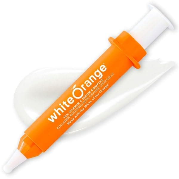 White Orange The Only Vitamin C Serum Made with White Part of Orange, Anti Aging, THDA Hyaluronic Acid Vitamin E OrangeStem®, Hydrating & Brightening Serum for Dark Spots Fine Lines & Wrinkles