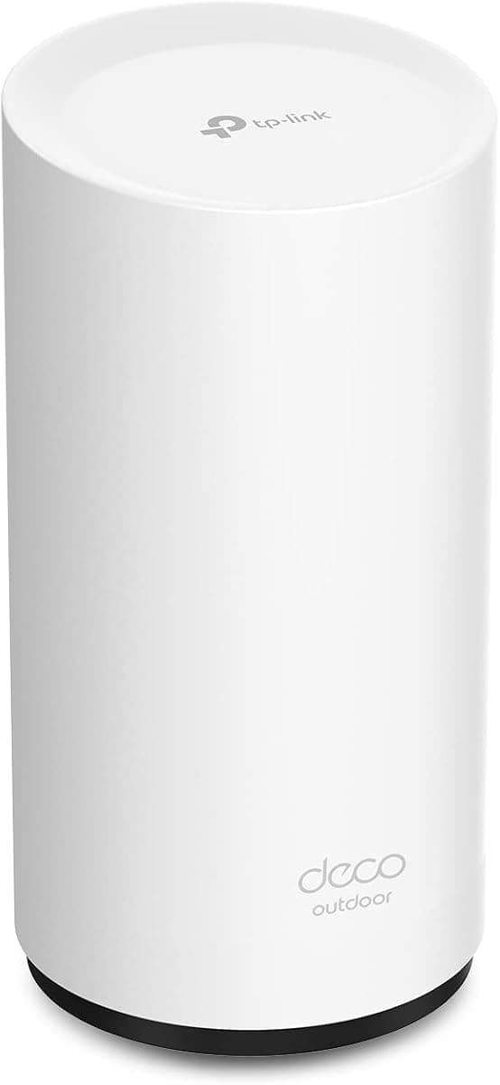 TP-Link Deco Outdoor WiFi (X50-Outdoor) – AX3000 Dual Band WiFi 6, Dual Gigabit Ports, Weatherproof, Works with Deco Mesh, Pole/Wall/Table Mount, 1-Pack