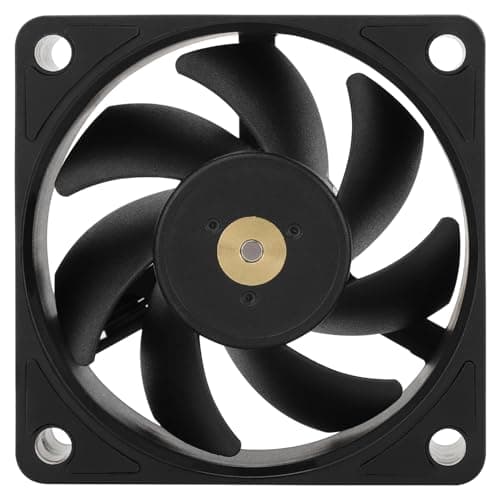 Thermalright TL-B6B 60mm CPU Cooler Fan,Silent Computer Case Fan,6025 Case Cooling,DC 12V CPU Mute Cooling, 3200RPM Speed, Low Noise 20.17dba(Black)