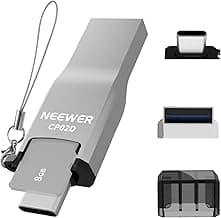 NEEWER Micro SD Card Reader USB C USB A, High Speed USB3.1 TF Memory Card Reader for Micro SD, Micro SDHC, Micro SDXC Cards, Compatible with iPhone Android MacBook Pro Air iPad Pro Laptop PC, CP02D