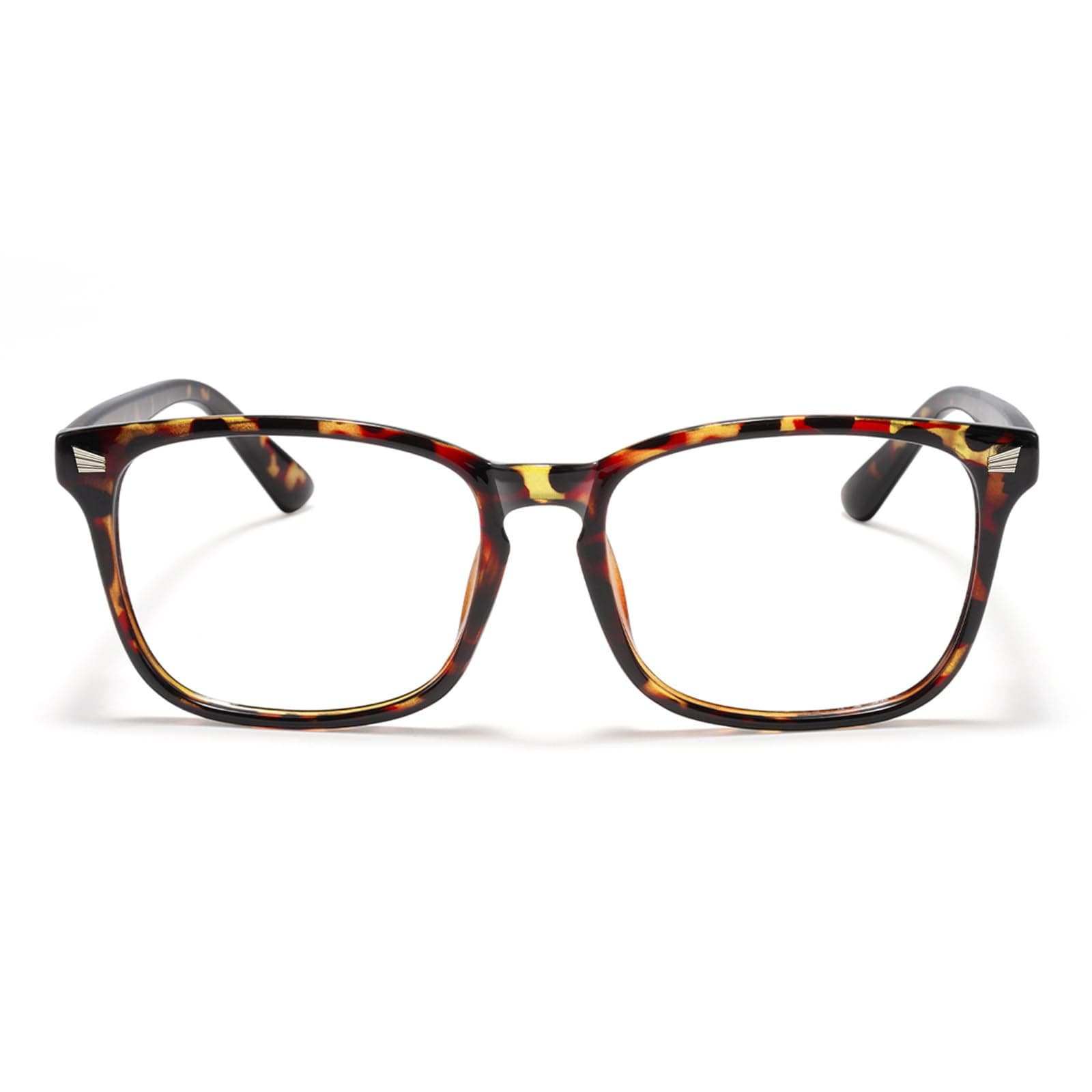 TIJN Blue Light Blocking Glasses for Women Men Square Frame Nerd Eyeglasses Anti Blue Ray Computer Screen Glasses