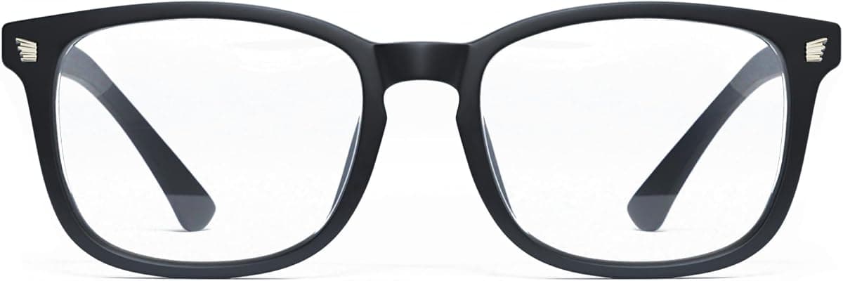 Gaoye Black Blue Light Glasses for Computer & Gaming - Anti UV Ray Lenses, Scratch-Resistant & Comfort Fit