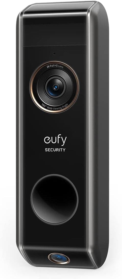 eufy Security Video Doorbell S330, Homebase NOT Included, 2K HD Video Doorbell, Battery-Powered Add-On, Dual Motion Detection, Package Detection, Family Recognition, No Monthly Fee, Motion Alerts