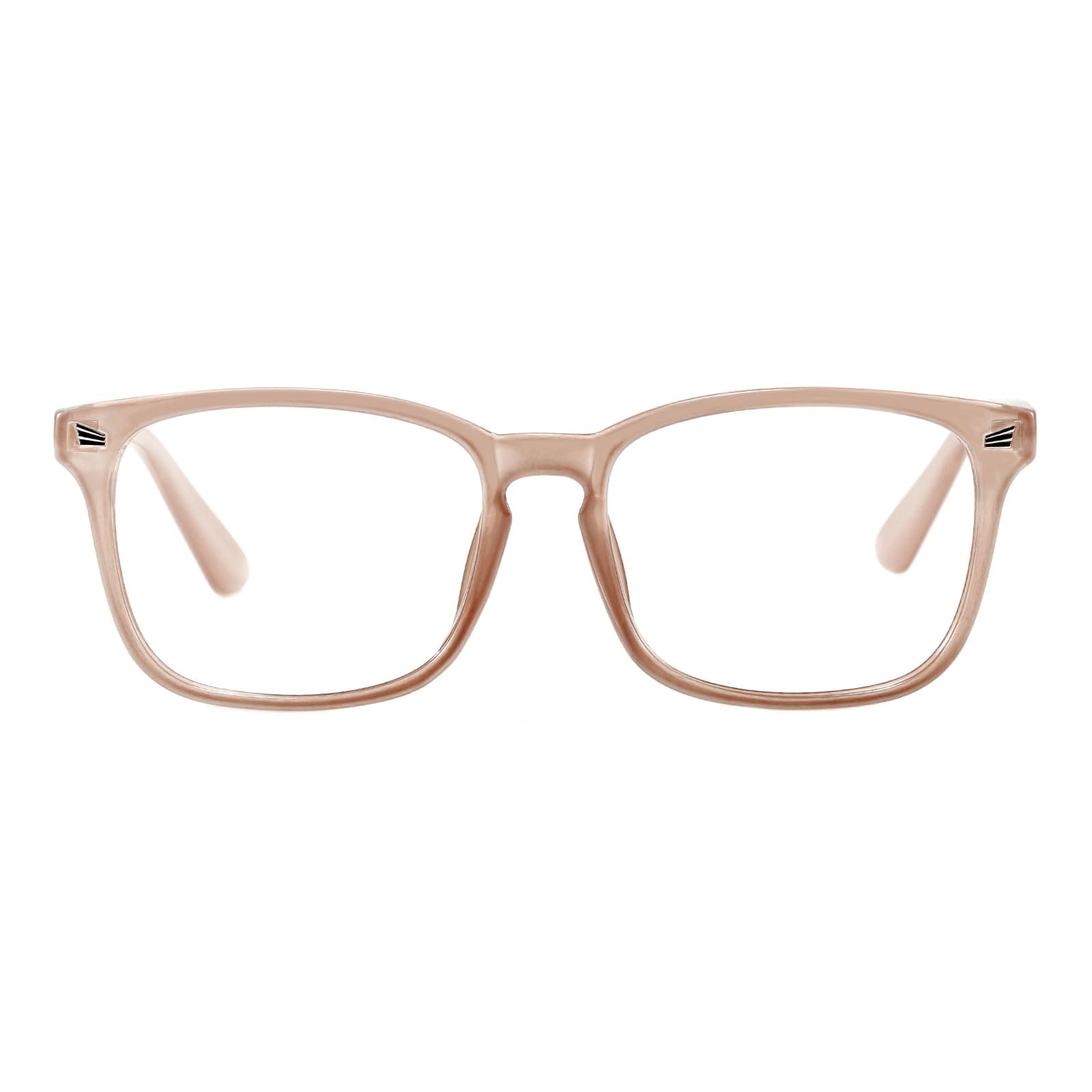TIJN Blue Light Blocking Glasses for Women Men Square Frame Nerd Eyeglasses Anti Blue Ray Computer Screen Glasses