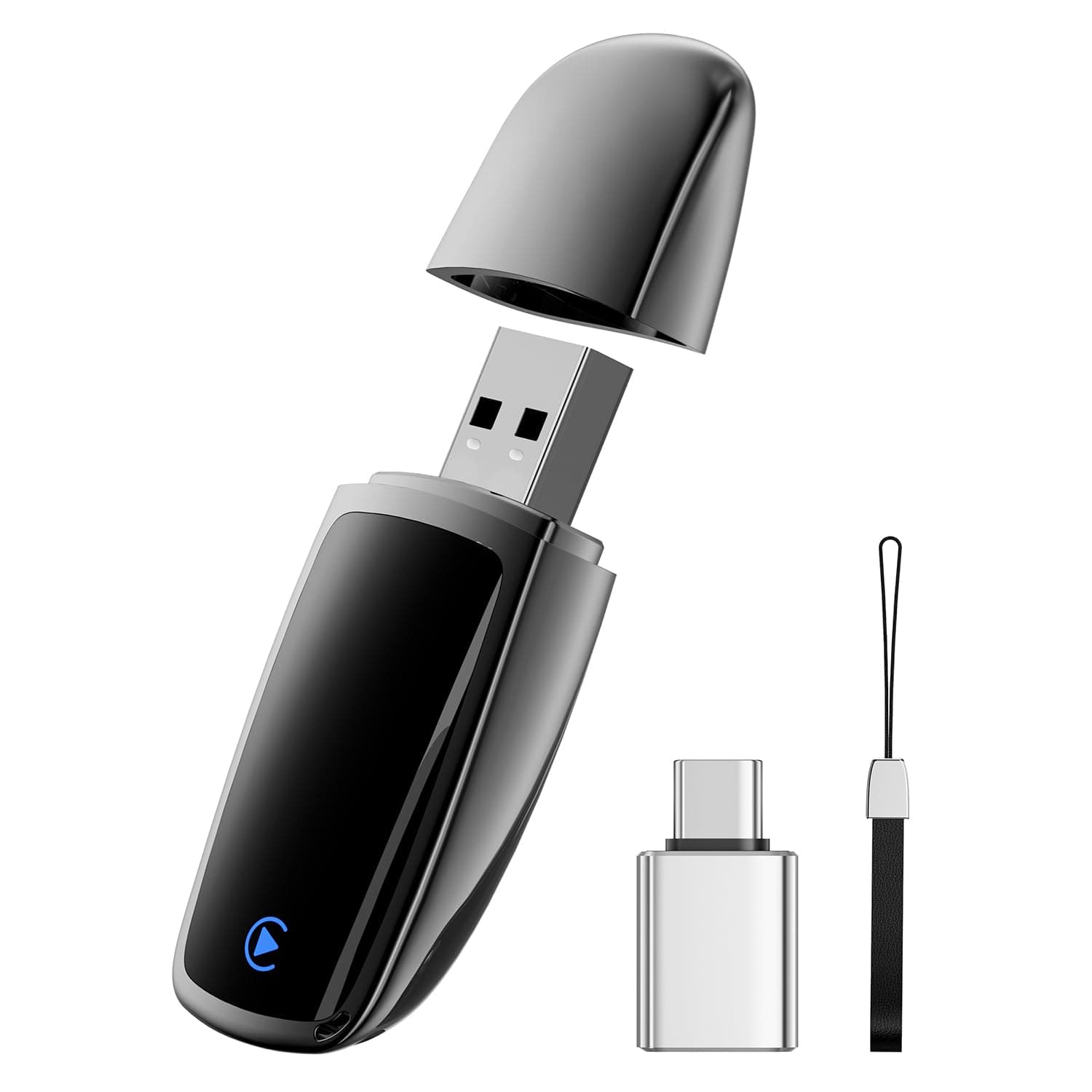 Wireless CarPlay Adapter for Apple iPhone（2026 Upgrade）- Convert Wired CarPlay to CarPlay Wireless Adapter, Stable Connection Compatible with OEM Wired CarPlay Vehicles & iOS 10+ (Black)