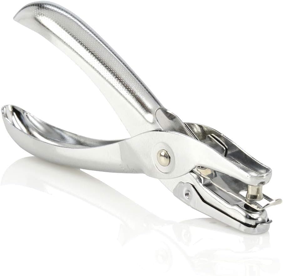Swingline 1 Hole Punch, 5 Sheet Capacity Hole Puncher, Single Hole Paper Punch, Chrome (74005)