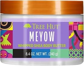 Tree Hut Meyow Whipped Shea Body Butter, Hydrating & Nourishing Body Lotion with Natural Oils, Moisturizer for Soft & Smooth Skin, Limited Edition, Fall Scent, 8.4 Fl Oz