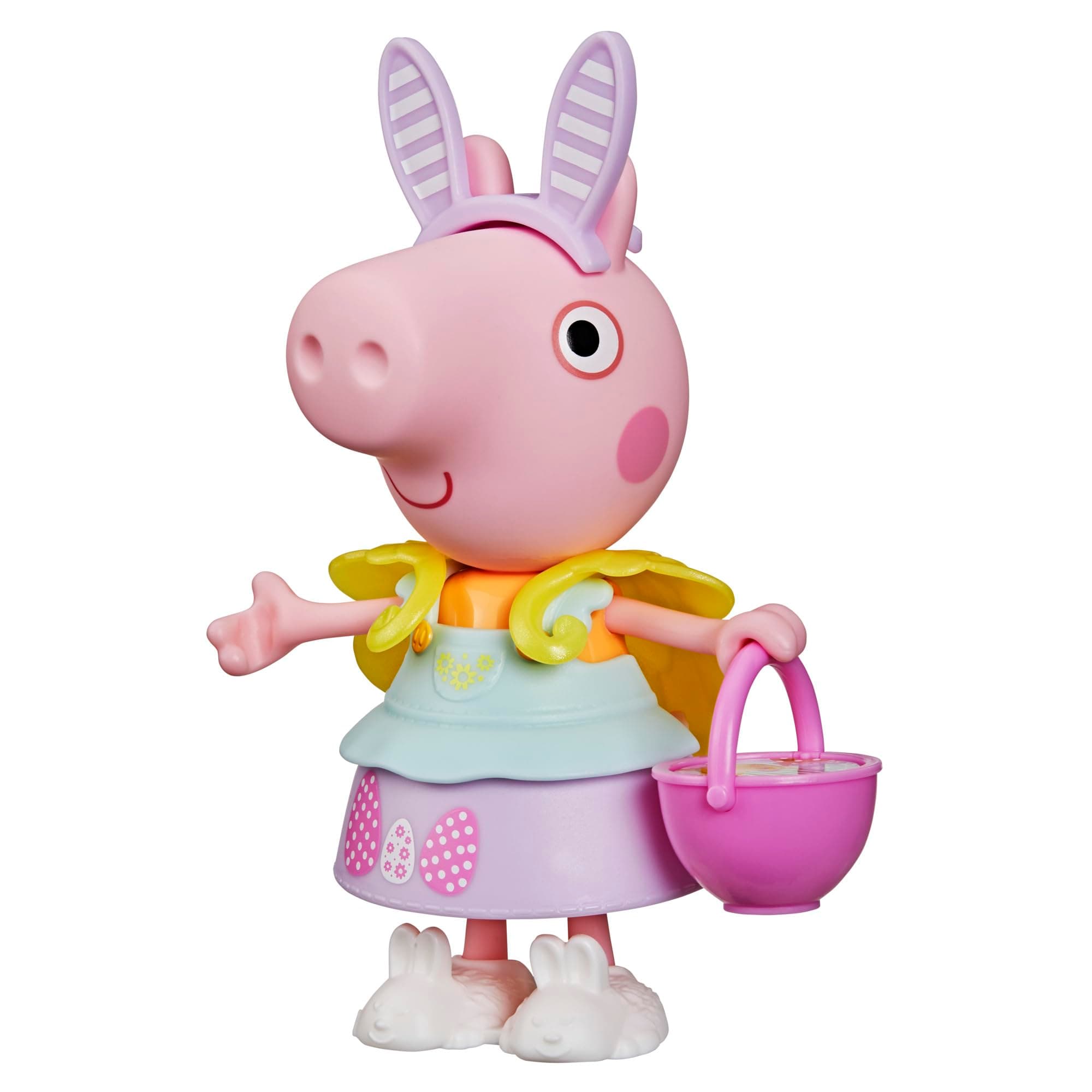 Peppa Pig Springtime Dress-Up Figure with 6 Easy-On Fashion Accessories, 6-Inch Doll, Easter Gift for Kids, Preschool Toys for Girls and Boys 3 and Up