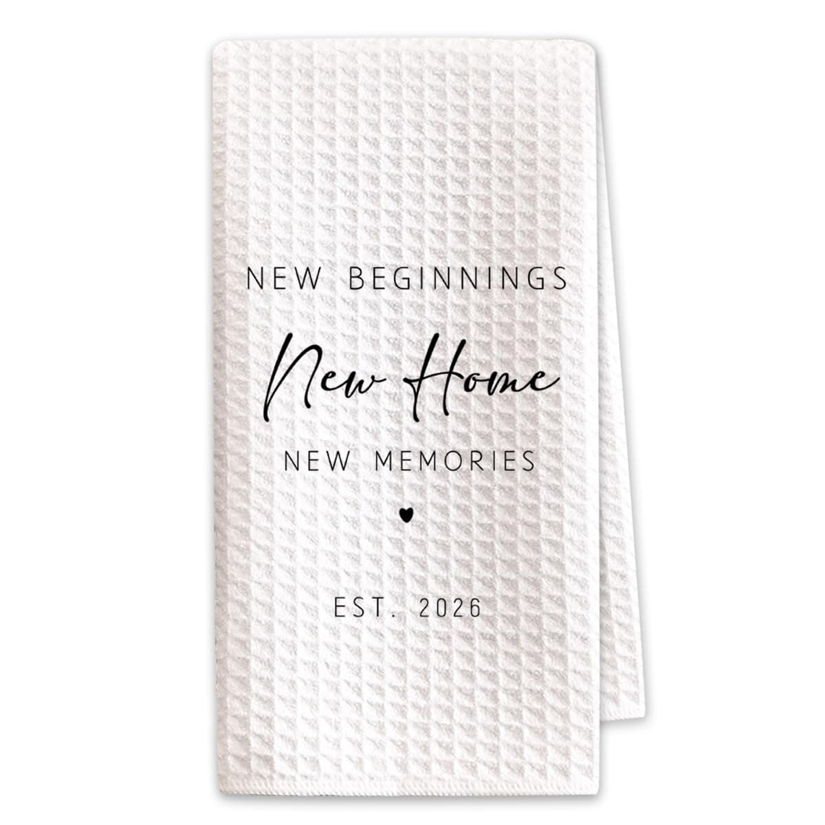 1PC Housewarming Gifts for New House 2026 Kitchen Towels, New Beginnings Hand Towels, Ideal Gifts for Homeowner Decorative,Welcoming Home Sweet Home Tea Towels-Ab02
