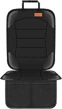 Siivton Car Seat Protector for Child Car Seat,Waterproof Car Seat Cover for Leather and Fabric Seats, 2 Mesh Pockets, Non-Slip Bottom,Thick Padding Cushion