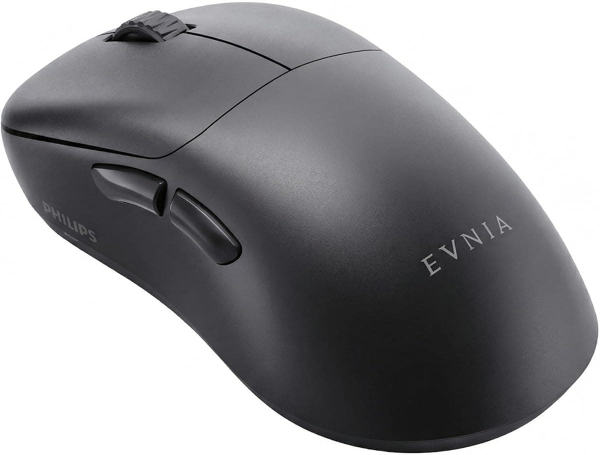 Philips SPK9418 Wireless Gaming Mouse, Adjustable 12000 DPI Bluetooth Mouse for Gaming, Wired/2.4Ghz/Bluetooth Ultra-Lightweight with 5 Programable Buttons, Rechargeble Battery