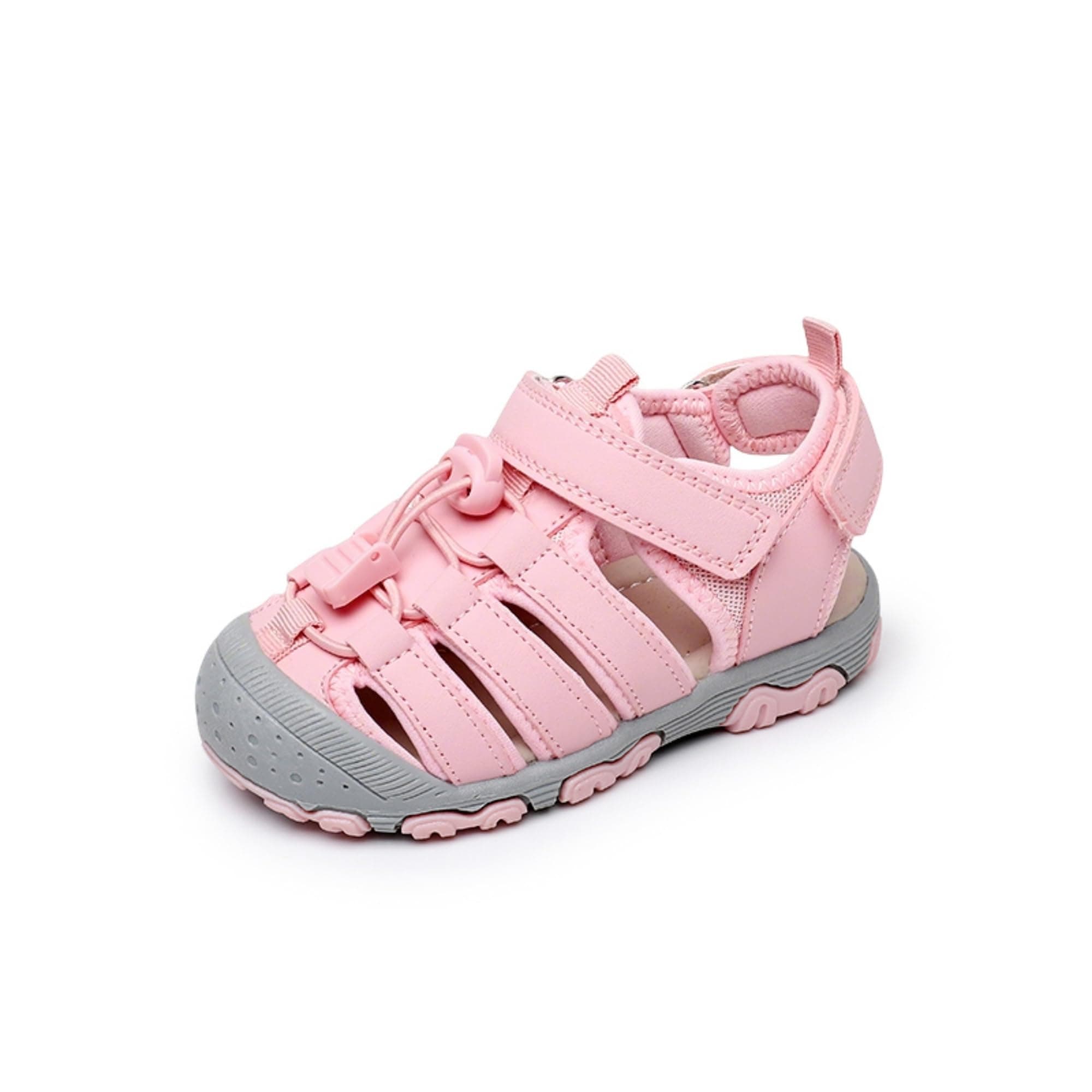 Felabo Toddler Boys Girls Closed Toe Sport Sandals, Kids Outdoor Summer Sandals with Adjustable Hook and Loop Strap, Toddler/Little Kid
