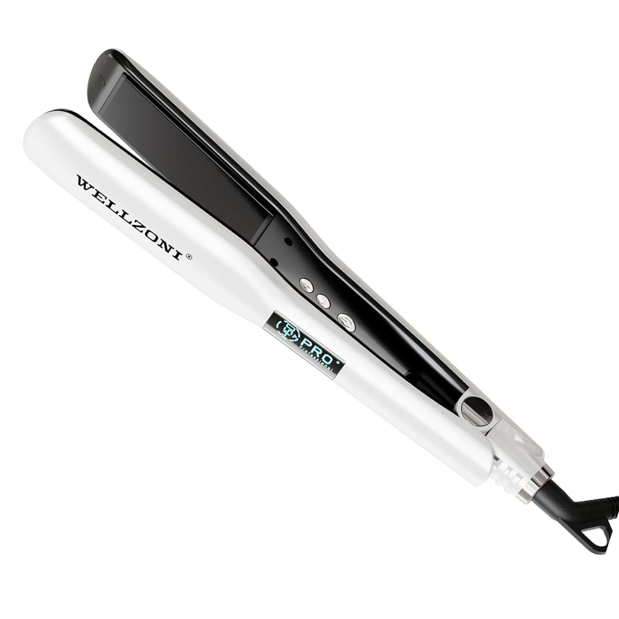 Flat Iron Hair Straightener - 1.4" Wide Plate, 15s Fast Heating with 37 Temp Settings 122-450°F, Dual Voltage Ionic Ceramic Flat Iron for All Hair Types with Auto Shut-Off