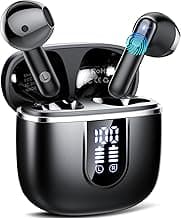 Wireless Earbuds, Bluetooth 5.4 Headphones with 3D Bass Stereo Sound, 40H In-Ear Buds with 4 ENC Noise Cancelling Mic, Ultralight Bluetooth Earbuds USB-C LED, IP7 Waterproof Earphones for Android iOS