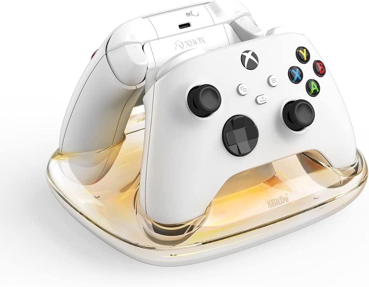 8Bitdo Dual Magnetic Charging Dock Station for Xbox Series X|S & Xbox One Controllers - White