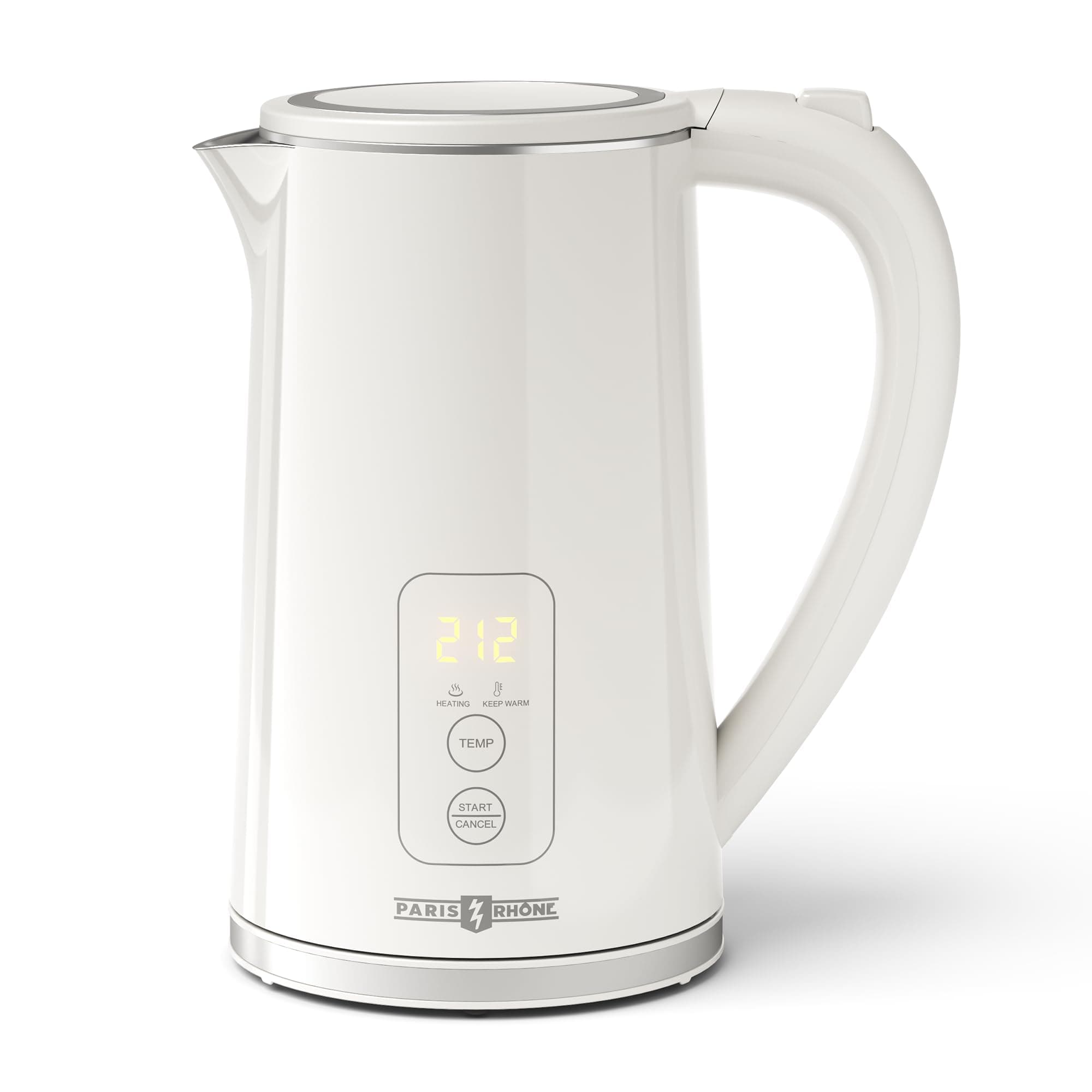 Electric Kettle Temperature Control, 1.7L Large Electric Tea Kettle, 4H Keep Warm Hot Water Boiler with 6 Presets, LED Screen Electric Kettles for Boiling Water, Boil-Dry Protection, BPA Free