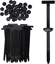 100 Pcs Nylon Universal Cable Tie Buckle for Car - Self-Locking and Easy Install Zipper Clips with Pin & Button Design - UV-Resistant Fixion Tools Zip Tie for Quick and Effortless Car Daily Repair