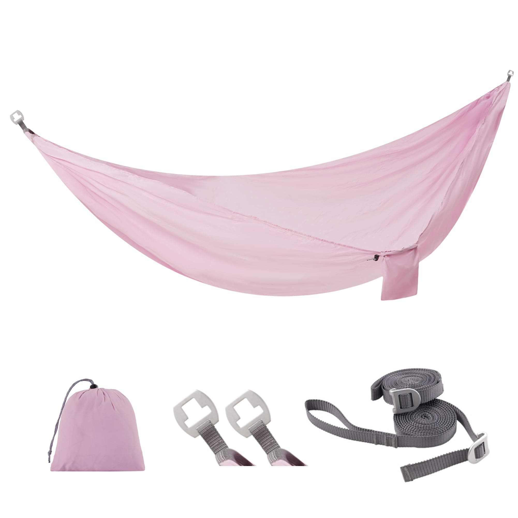 Sunyear Camping Hammock Ultralight (10oz)-600lbs Portable Hammock with Patent Quick-Adjust Buckles and 2 * 10 ft Tree Straps,Backpacking, Hiking, Travel, Outdoor/Indoor(104" x 56")