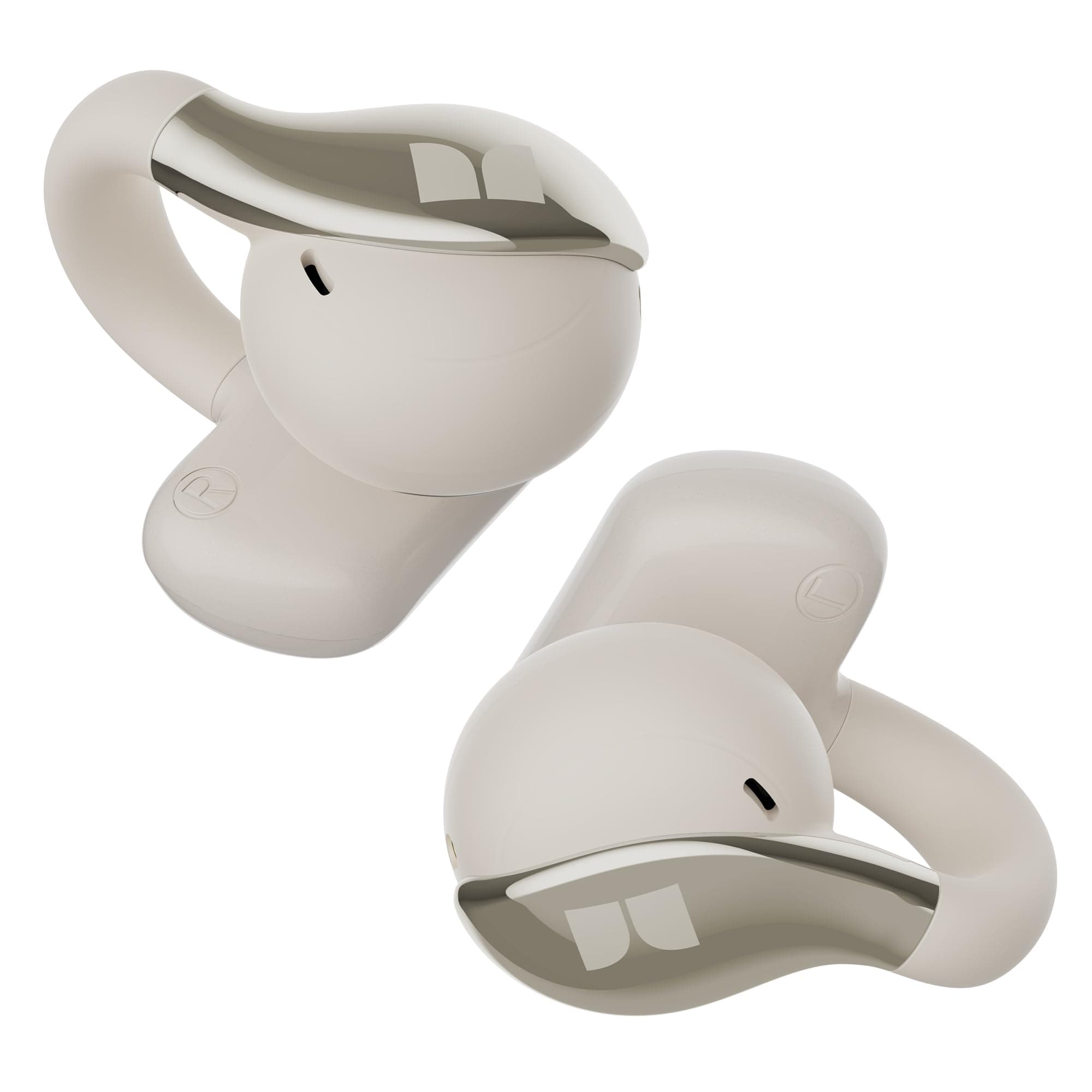 Monster AC225 Open Ear Earbuds, Stereo Sound, Bluetooth 6.0 Open Ear Headphones, Lightweight Comfort Clip-On Earbuds with ENC Mic for Clear Calls, 36H Playtime, Touch Control, IPX6 Waterproof, White