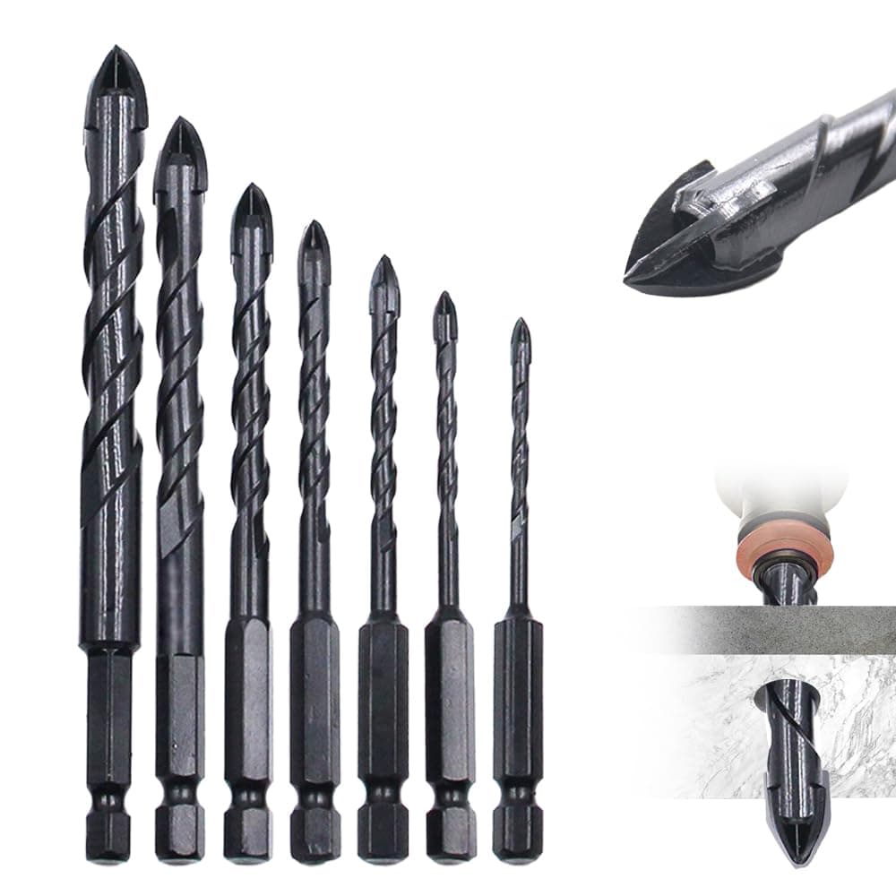 High Magnetic Screwdriver Drill Bit Set, 7PCS Anti Slip Magnetic Electric Screwdriver Set Alloy Steel Universal Strong Durability Screwdriver Drill Bit Set