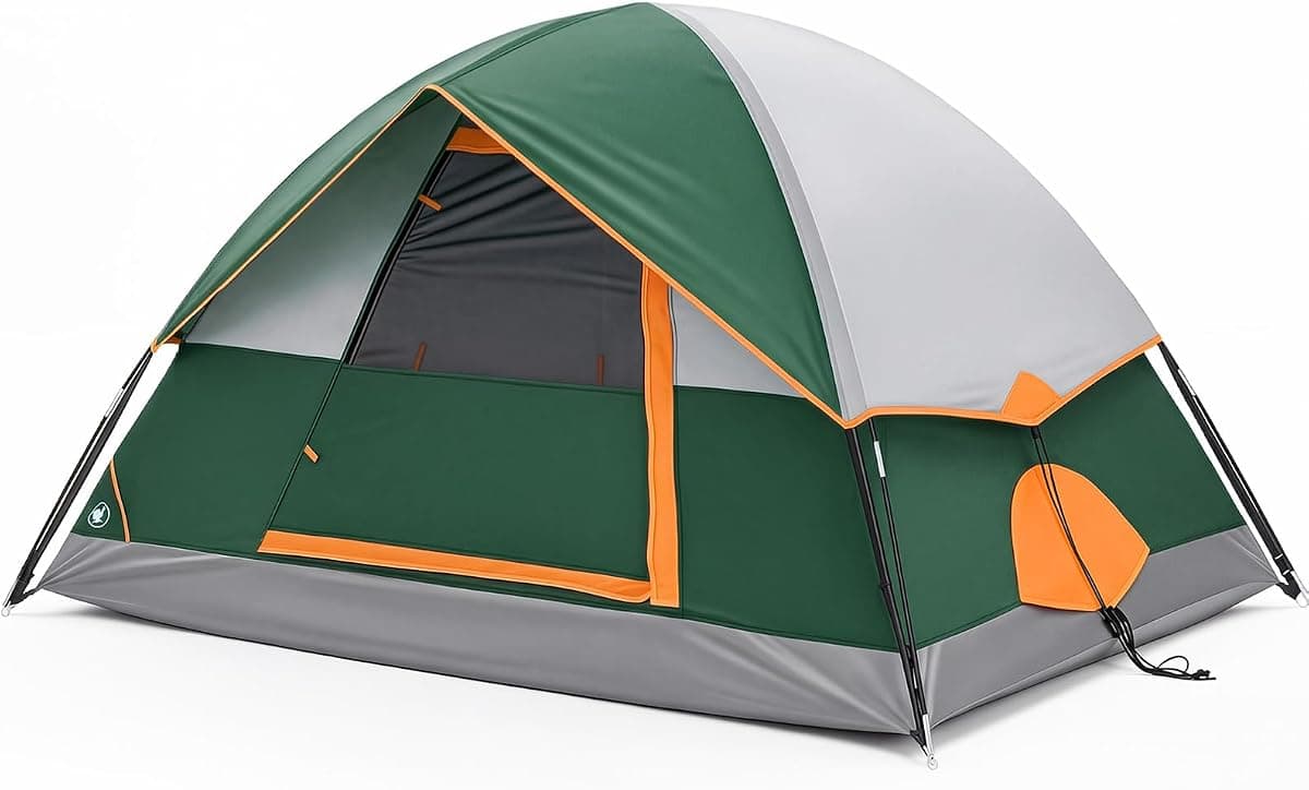 OLIXIS Camping Tent Outdoor 2/4/6/8 Person, Quick Instant Tents Setup for Camping, Waterproof Windproof Dome Tent with Rainfly and Multi-Directional Ventilation Backpacking, Hiking