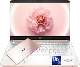 HP 14" Everyday Laptop • Copilot AI • Intel Processor • 64GB SSD + 1TB Cloud Storage • Microsoft 365 • Windows 11 • Fast Charge and Long Battery Life • Thin & Portable