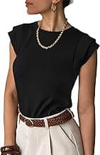 ANRABESS Business Casual Tops for Womens Cap Sleeve Summer Dressy Shirts 2026 Trendy Work Office Outfits Clothing