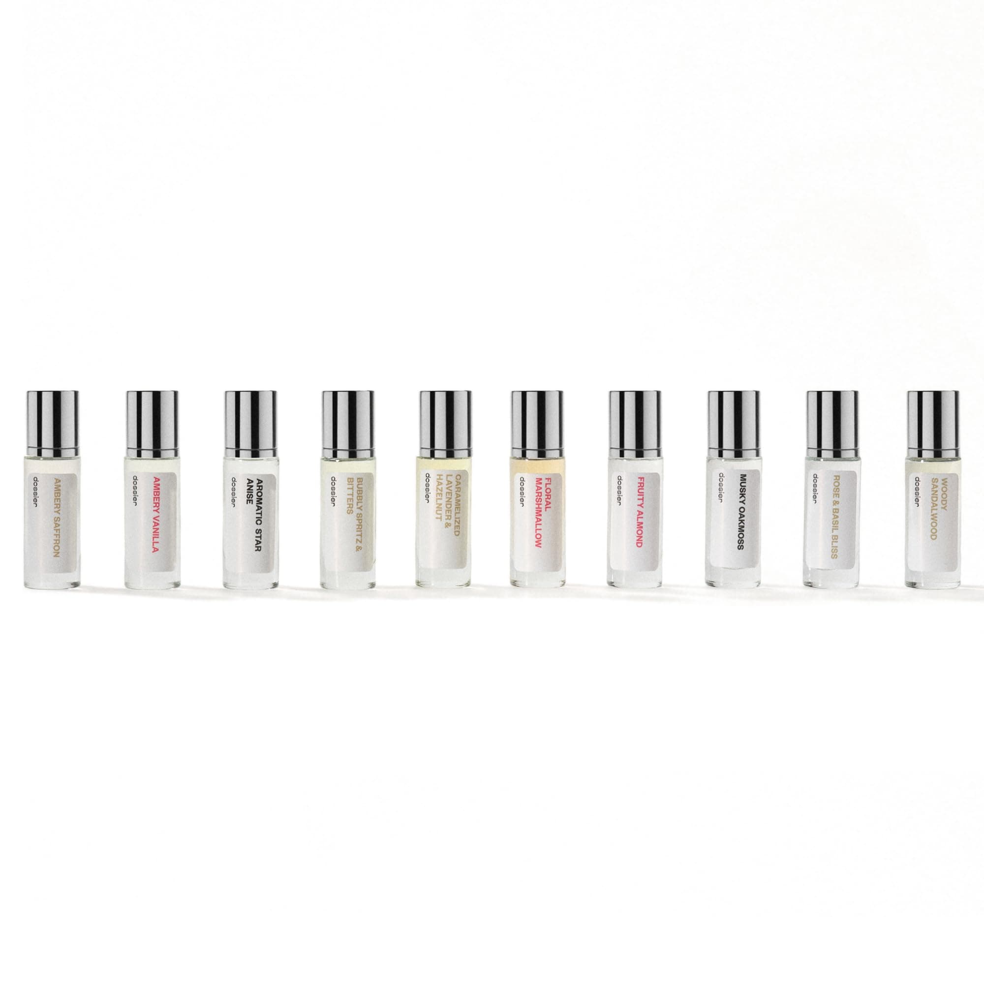 Dossier - Discovery Set - 10 x Eau de Parfum 0.37 fl oz (11ml) - Choose Your 10 Favorite Designer-Inspired Fragrances