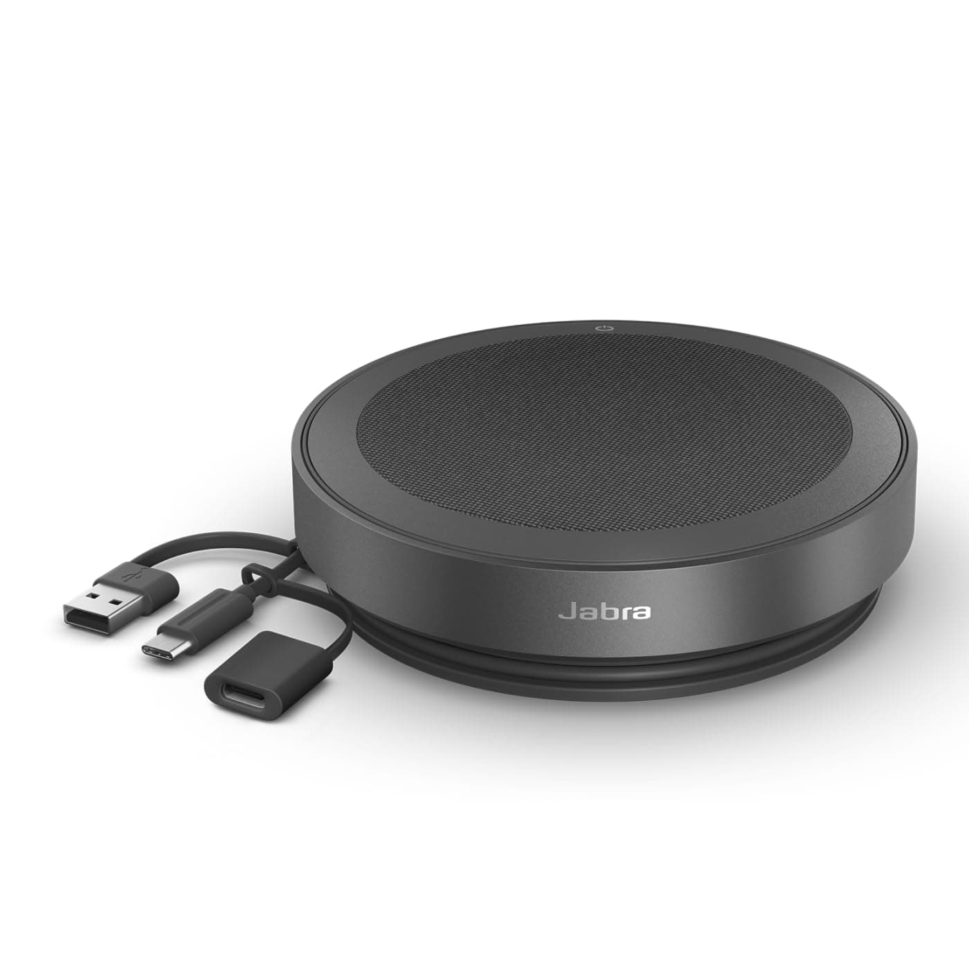 Jabra Speak2 40 Speakerphone - 4 Noise-Cancelling Mics - Dark Grey (Renewed)