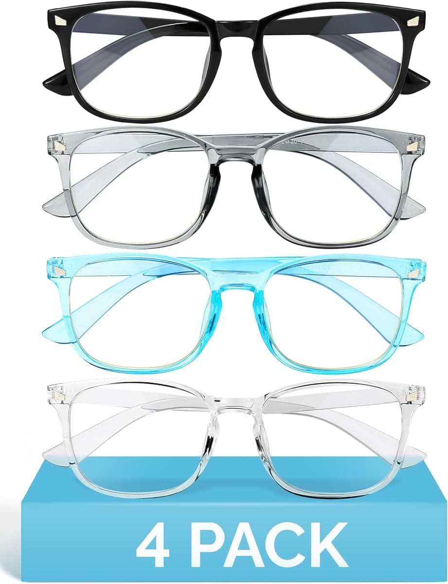 MIGSIR Blue Light Blocking Glasses for Computer Gaming, Fashion Fake Helps Reduce Screen Fatigue Eyeglasses for Women Men