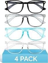 MIGSIR Blue Light Blocking Glasses for Computer Gaming, Fashion Fake Helps Reduce Screen Fatigue Eyeglasses for Women Men