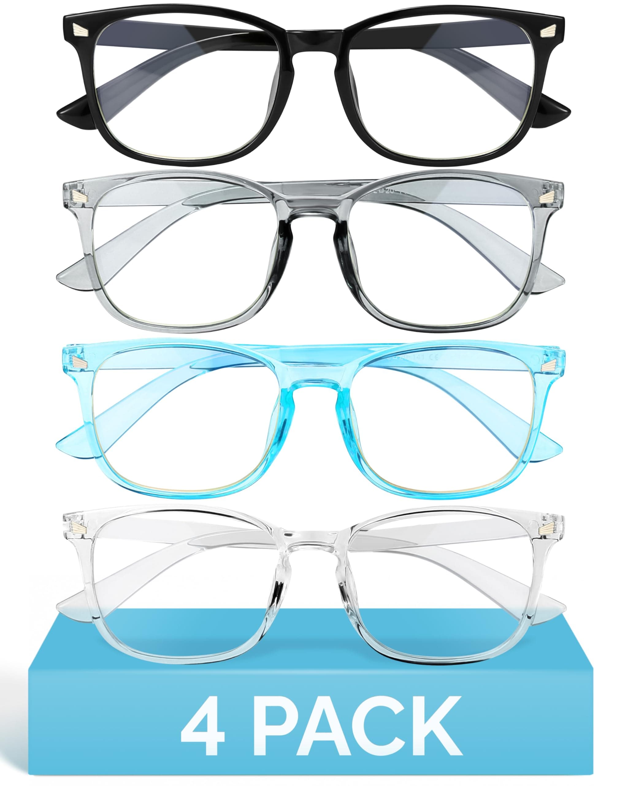 MIGSIR Blue Light Blocking Glasses for Computer Gaming, Fashion Fake Helps Reduce Screen Fatigue Eyeglasses for Women Men