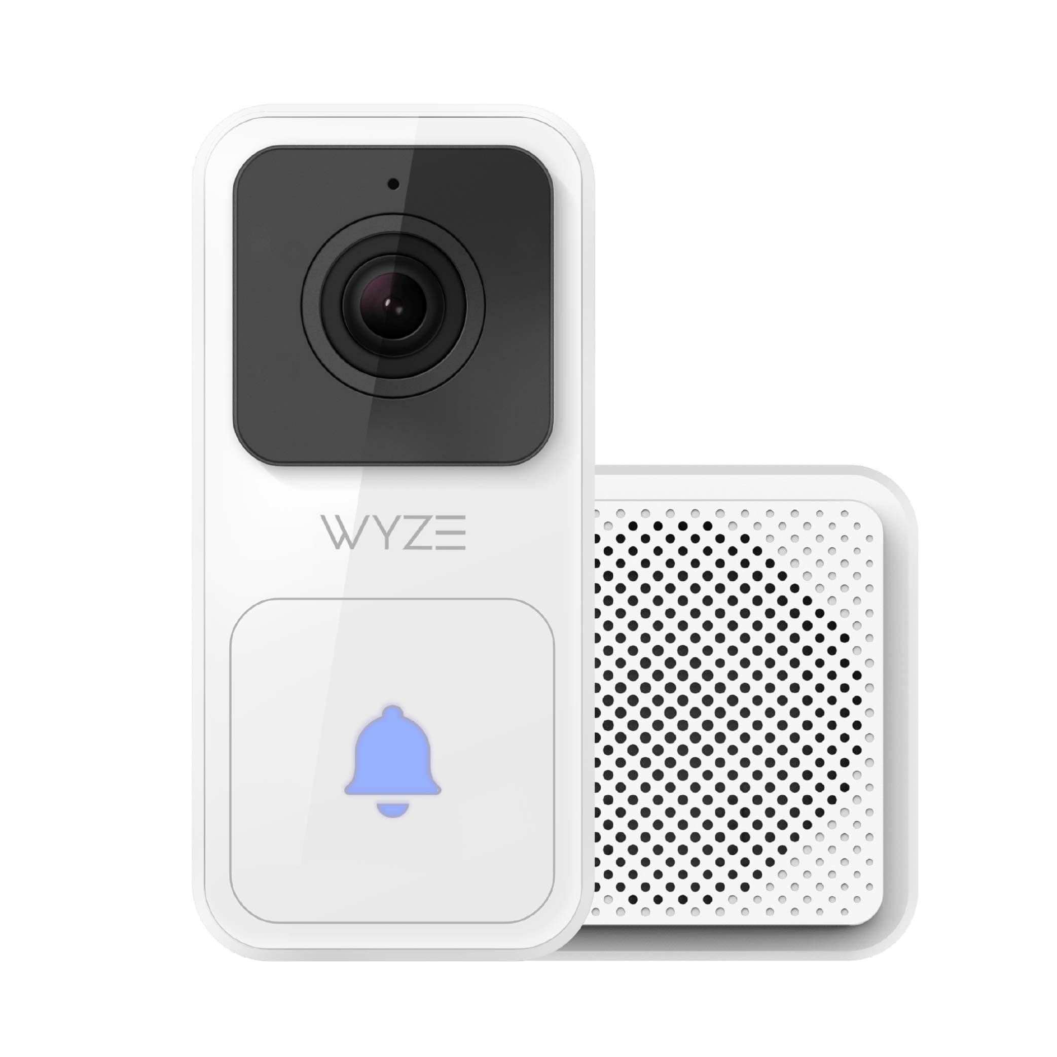 Wyze Video Doorbell (Chime Included), 1080p HD Video, 3:4 Aspect Ratio: 3:4 Head-to-Toe View, 2-Way Audio, Night Vision, Hardwired (Renewed)