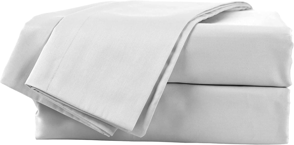Martex Brrr° Cooling Sheet Set – 300 Thread Count Soft Cotton Blend with Triple Chill Effect – Breathable, Moisture-Wicking & Quick-Dry Bed Sheets – Stay Cool, Fresh & Comfortable – Full, Gray