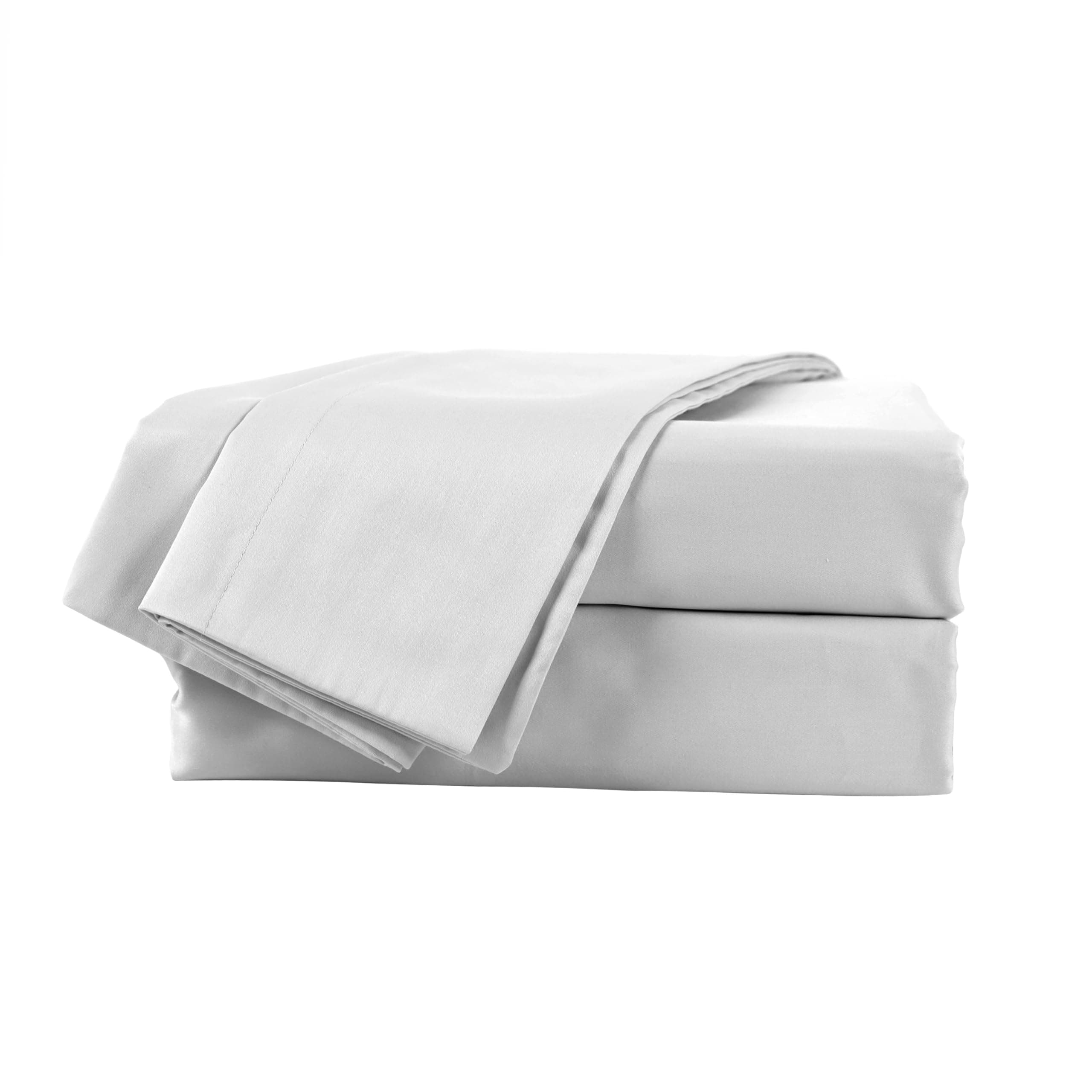 Martex Brrr° Cooling Sheet Set – 300 Thread Count Soft Cotton Blend with Triple Chill Effect – Breathable, Moisture-Wicking & Quick-Dry Bed Sheets – Stay Cool, Fresh & Comfortable – Full, Gray