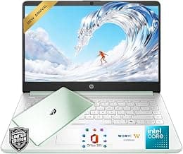 HP 14" Everyday Laptop • Copilot AI • Latest Intel 4-Core N150 Processor • 128GB SSD + 1TB Cloud Storage • 2026 Edition • Windows 11 • Microsoft 365 • Thin & Portable • w/o Mouse