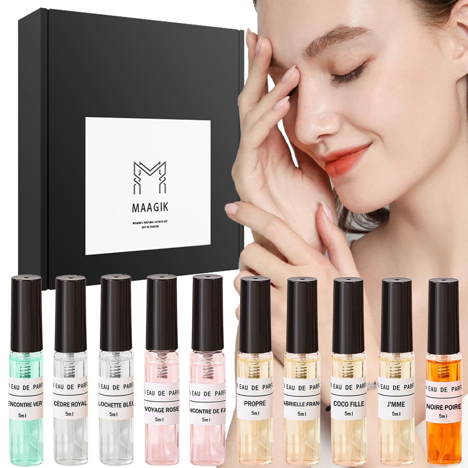 High End Designer Perfume Sample Set For Women - Perfume Sampler For Women - Perfumes For Women Samples Set-women's Perfume sample Set-(10 Different Scents)