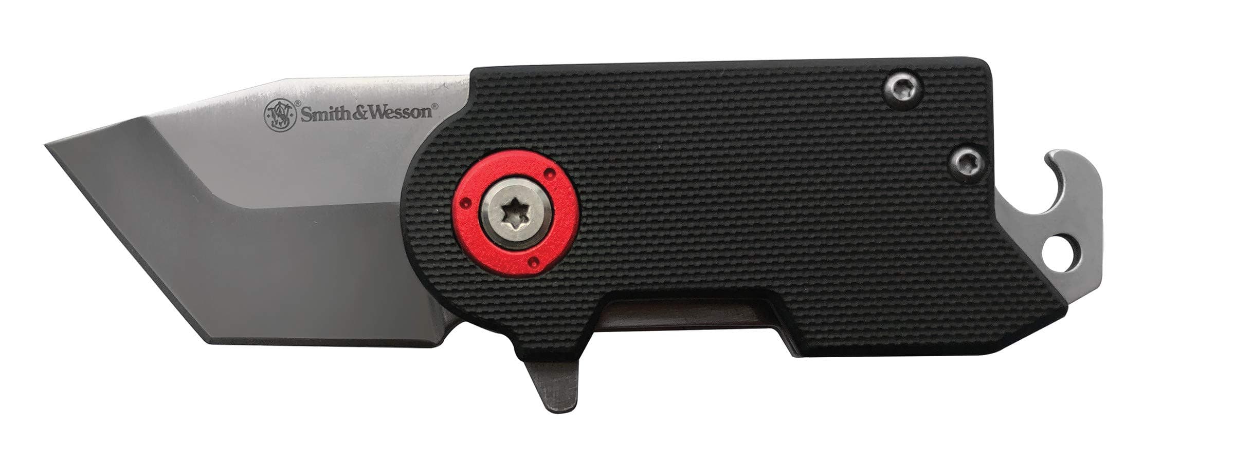 Smith & Wesson Benji Folding Knife with Bottle Opener, Money Clip, 1.5"-3.5" Stainless Steel Blade, For Tactical, Survival, and Everyday Carry