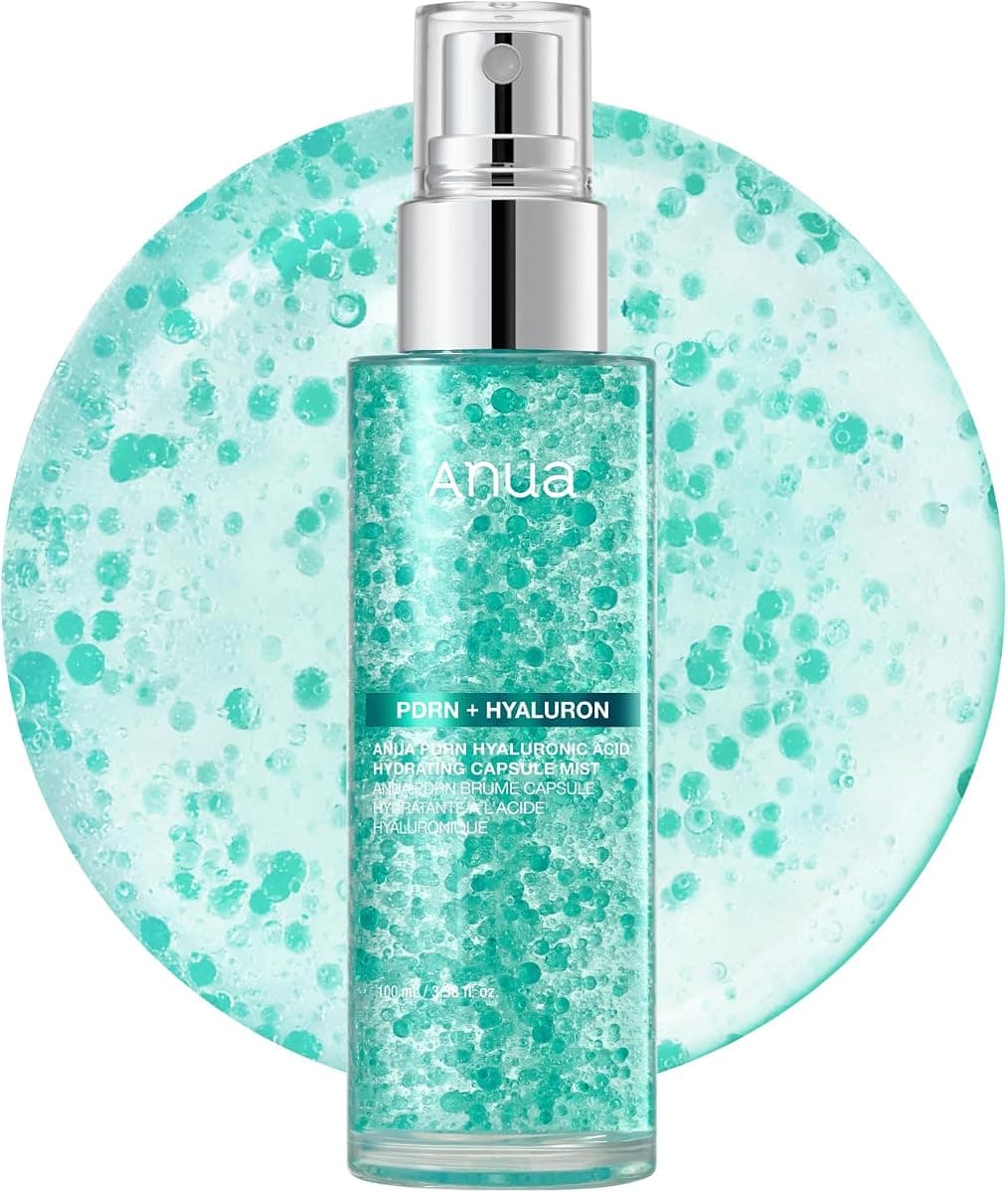 Anua PDRN Collagen Glow Facial Serum Spray, Hydrating Face Mist, Hyaluronic Acid, dewy glass finish, All Skin Types, Instant Plumping Hydration, Firming Care, Korean Skincare, 3.38 fl oz