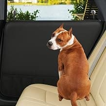 fidozen Dog Car Door Protector - 2 Pack Durable & Universal Fit Anti-Scratch Waterproof Vehicle Door Covers, Guards Your Car from Dog Scratching, Essential Accessories for SUV Interiors,Black