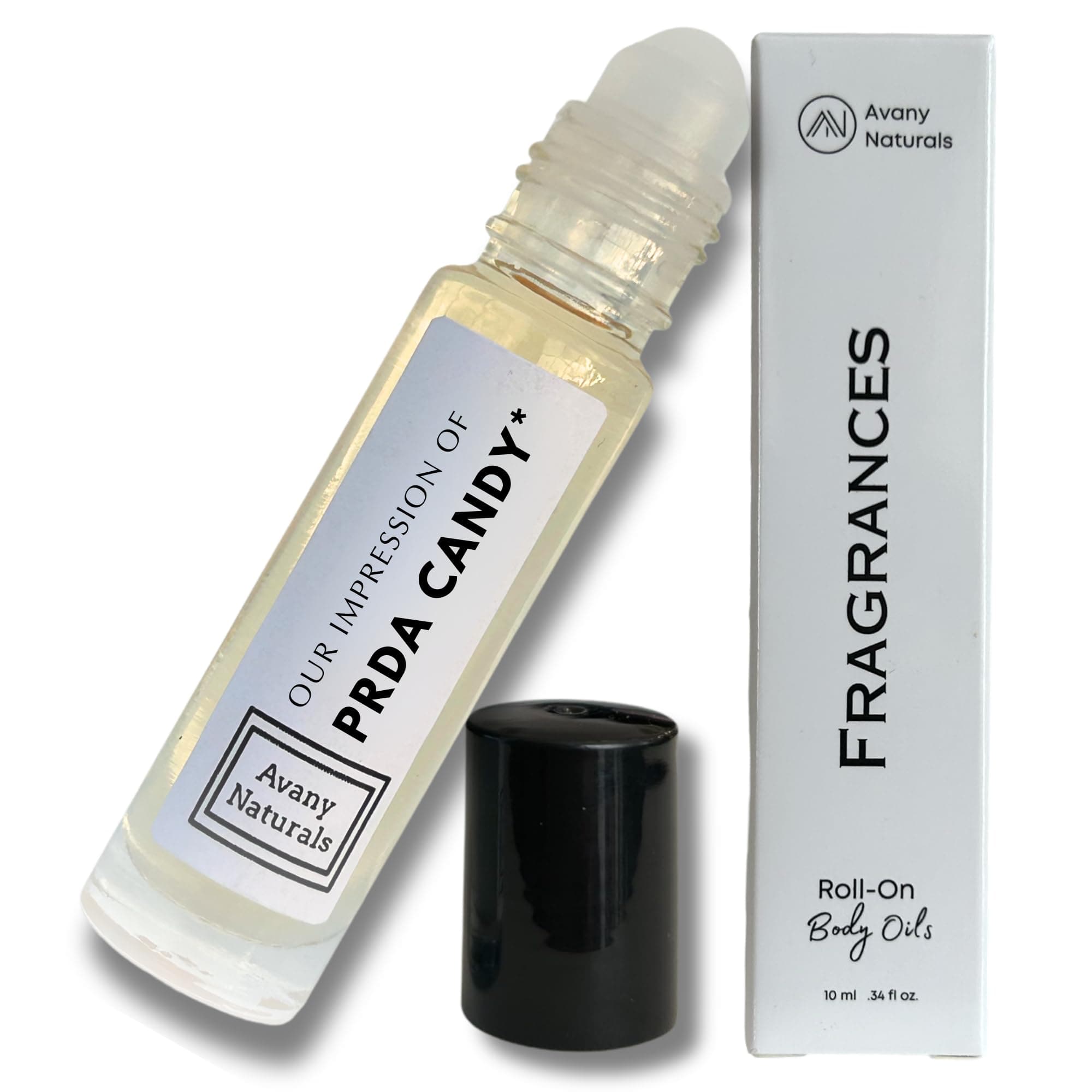 Women Fragrance Oil for Skin - Roll on Body Oil, Small Travel Size Toiletries, Pheromone Enhanced Scents, Replicant Perfume, Scented Body Oil for Woman, Perfum Pen 1/3 oz (CandyPrada Inspired)