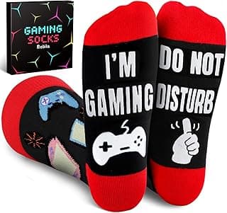 Bebila Fathers Day Dad Gifts for Husband Grandpa Father Mothers Day Socks from Daughter Son Wife Gamer Gifts Funny Socks