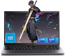 KAIGERR Laptop, 2026 New Laptop Computer with Intel Quad-Core Processor(Up to 3.4GHz), 16GB RAM 512GB NVMe SSD, 15.6" FHD Display, Windοws 11/Student/Business Laptop, HDMI, USB3.2, Long Battery Life