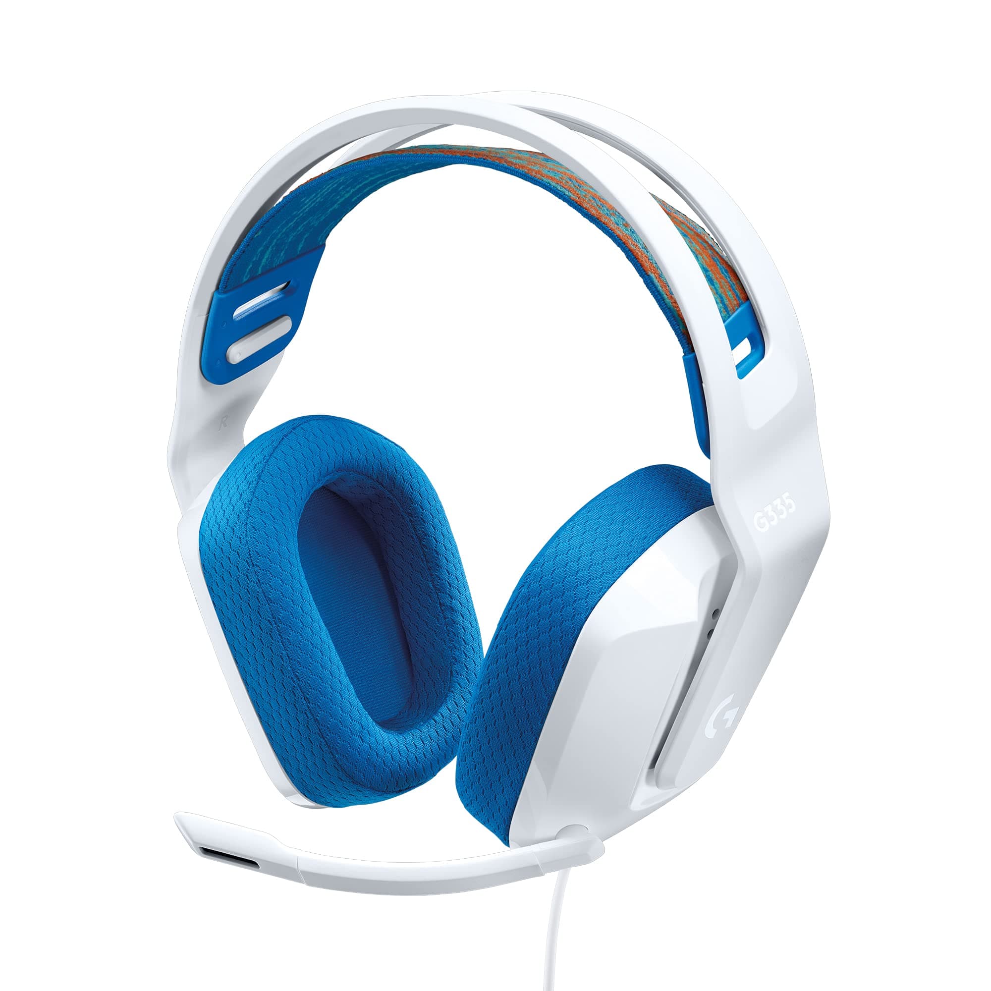 Logitech G335 Wired Gaming Headset, with Flip to Mute Microphone, 3.5mm Audio Jack, Memory Foam Earpads, Lightweight, Compatible with PC, PlayStation, Xbox, Nintendo Switch/Switch 2 - White