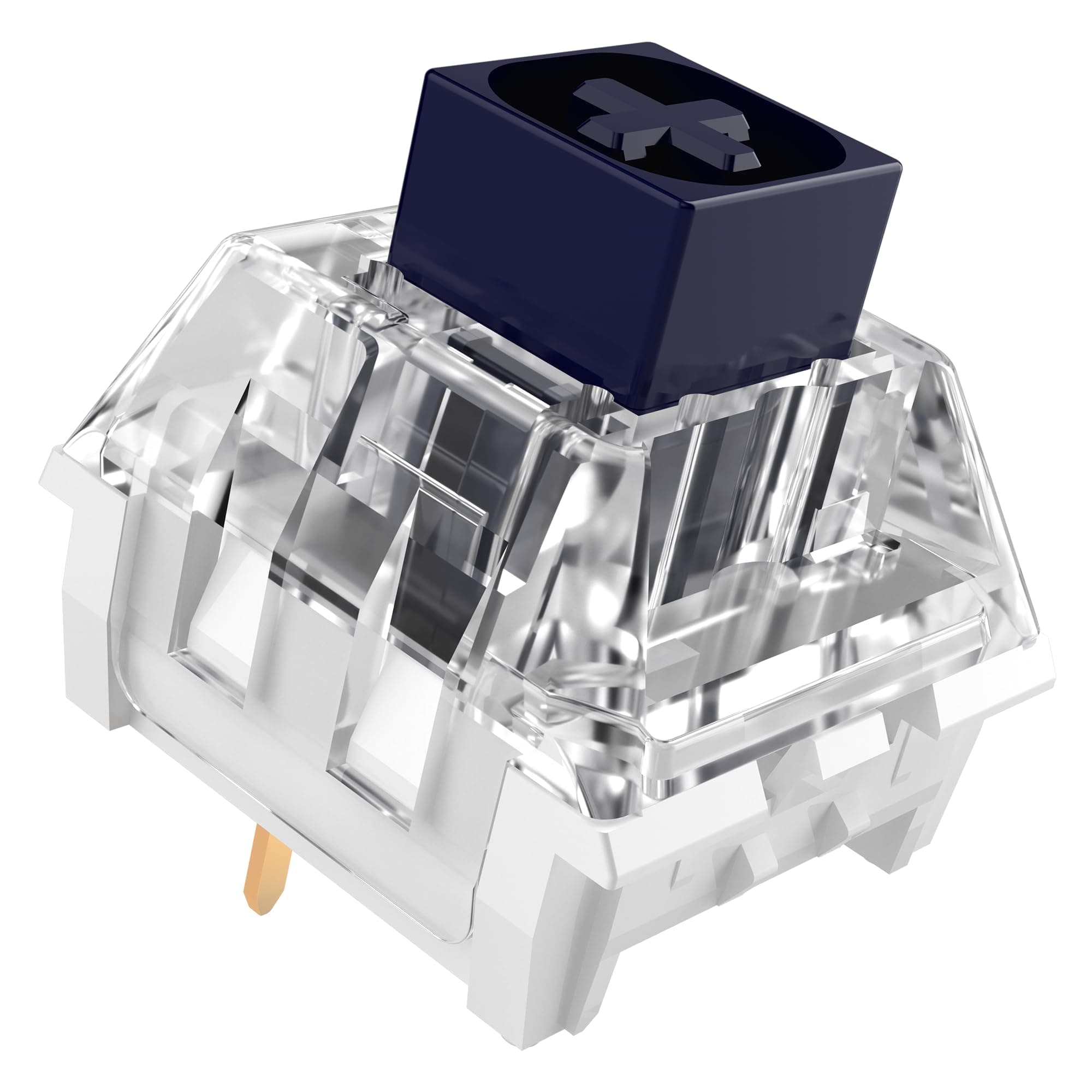 Kailh Box Navy Switches for Mechanical Gaming Keyboard,3-Pin 60gf Clicky/Factory Lubed/IP56 Dust&Waterproof Switches(Kailh Box Navy,10Pcs)